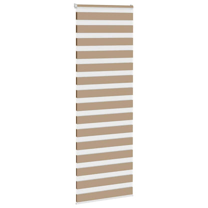 Doppelrollo Sandbraun 70x230 cm Stoffbreite 65,9 cm Polyester