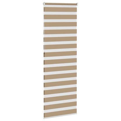 Doppelrollo Sandbraun 70x230 cm Stoffbreite 65,9 cm Polyester