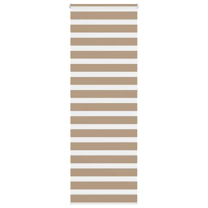 Doppelrollo Sandbraun 75x230 cm Stoffbreite 70,9 cm Polyester