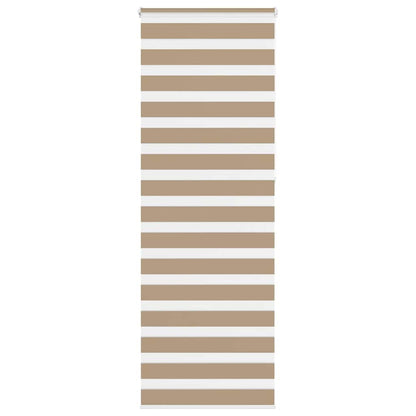Doppelrollo Sandbraun 80x230 cm Stoffbreite 75,9 cm Polyester