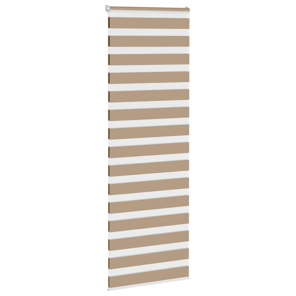 Doppelrollo Sandbraun 80x230 cm Stoffbreite 75,9 cm Polyester