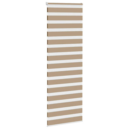 Doppelrollo Sandbraun 80x230 cm Stoffbreite 75,9 cm Polyester