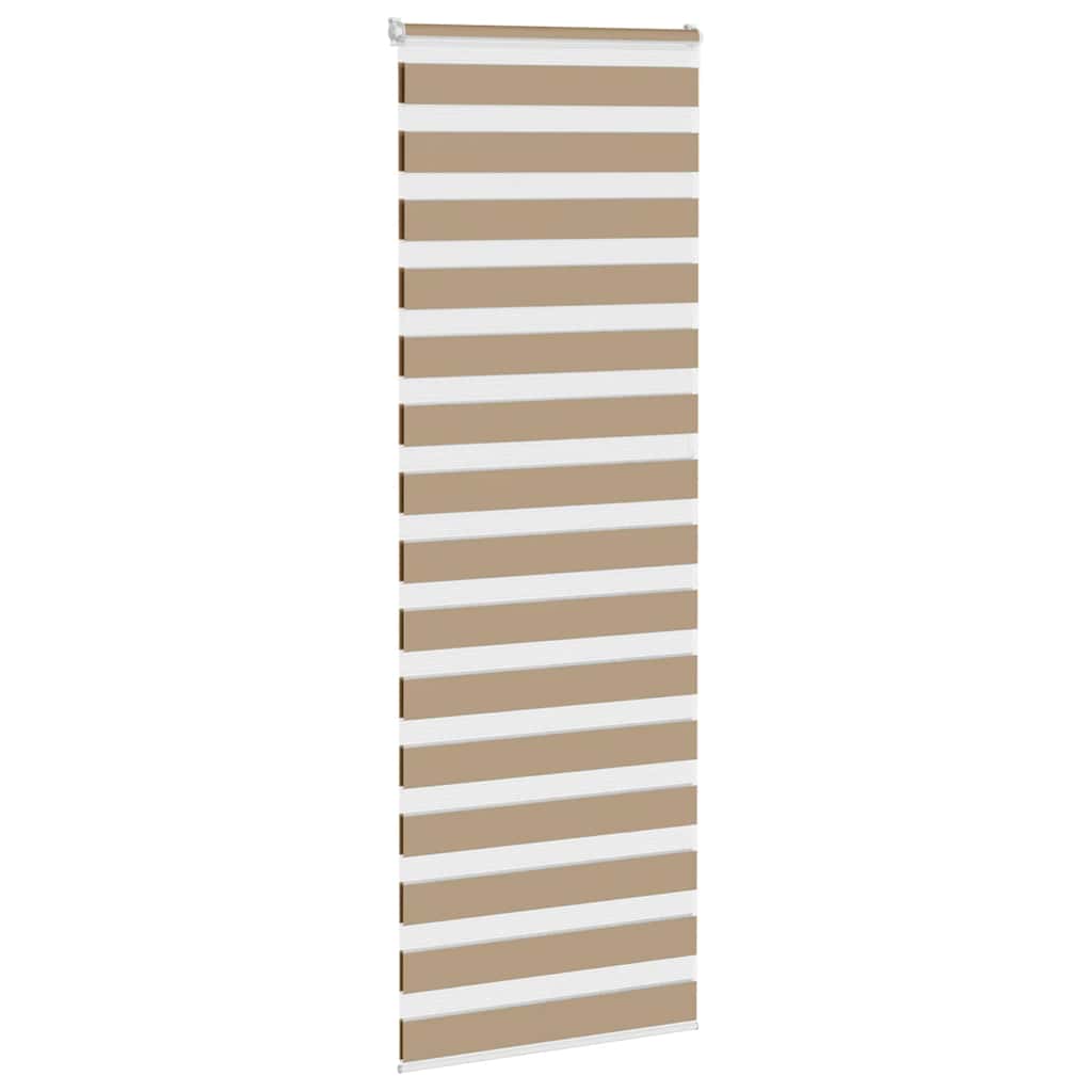 Doppelrollo Sandbraun 85x230 cm Stoffbreite 80,9 cm Polyester