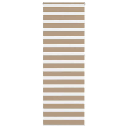 Doppelrollo Sandbraun 90x230 cm Stoffbreite 85,9 cm Polyester