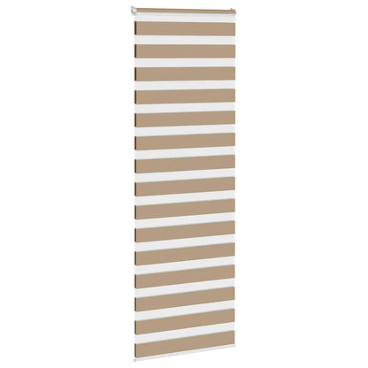 Doppelrollo Sandbraun 90x230 cm Stoffbreite 85,9 cm Polyester