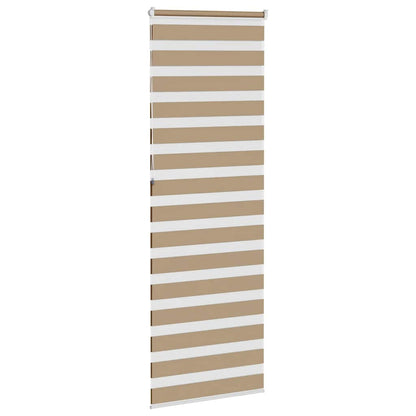 Doppelrollo Sandbraun 90x230 cm Stoffbreite 85,9 cm Polyester