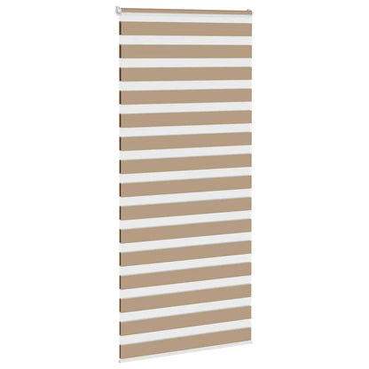 Doppelrollo Sandbraun 110x230 cm Stoffbreite 105,9 cm Polyester