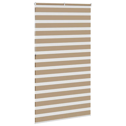 Doppelrollo Sandbraun 120x230 cm Stoffbreite 115,9 cm Polyester