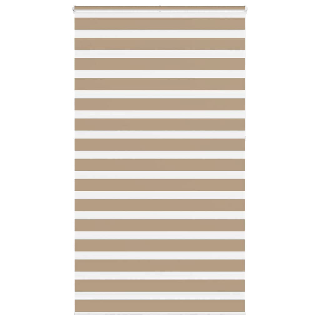 Doppelrollo Sandbraun 125x230 cm Stoffbreite 120,9 cm Polyester