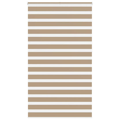 Doppelrollo Sandbraun 125x230 cm Stoffbreite 120,9 cm Polyester
