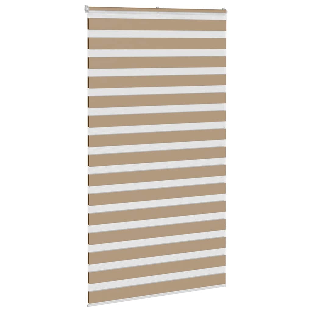 Doppelrollo Sandbraun 125x230 cm Stoffbreite 120,9 cm Polyester