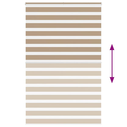 Doppelrollo Sandbraun 150x230 cm Stoffbreite 145,9 cm Polyester