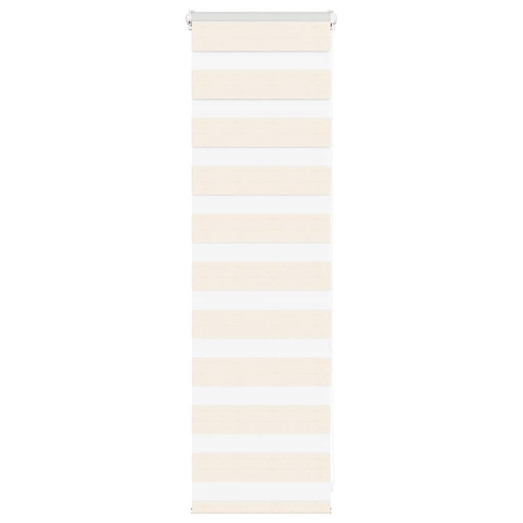 Doppelrollo Marmorbeige 40x100 cm Stoffbreite 35,9 cm Polyester