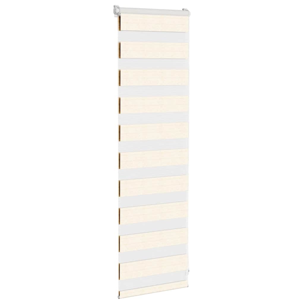Doppelrollo Marmorbeige 40x100 cm Stoffbreite 35,9 cm Polyester