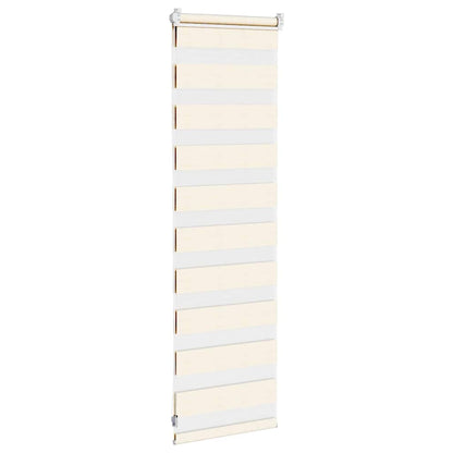 Doppelrollo Marmorbeige 40x100 cm Stoffbreite 35,9 cm Polyester