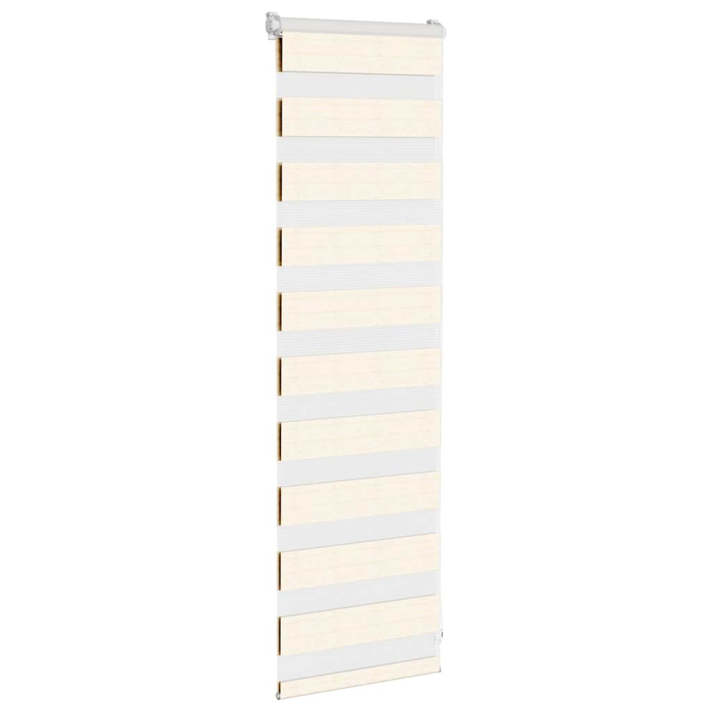 Doppelrollo Marmorbeige 45x100 cm Stoffbreite 40,9 cm Polyester