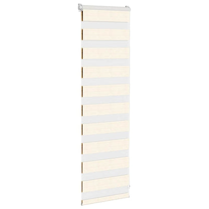 Doppelrollo Marmorbeige 45x100 cm Stoffbreite 40,9 cm Polyester
