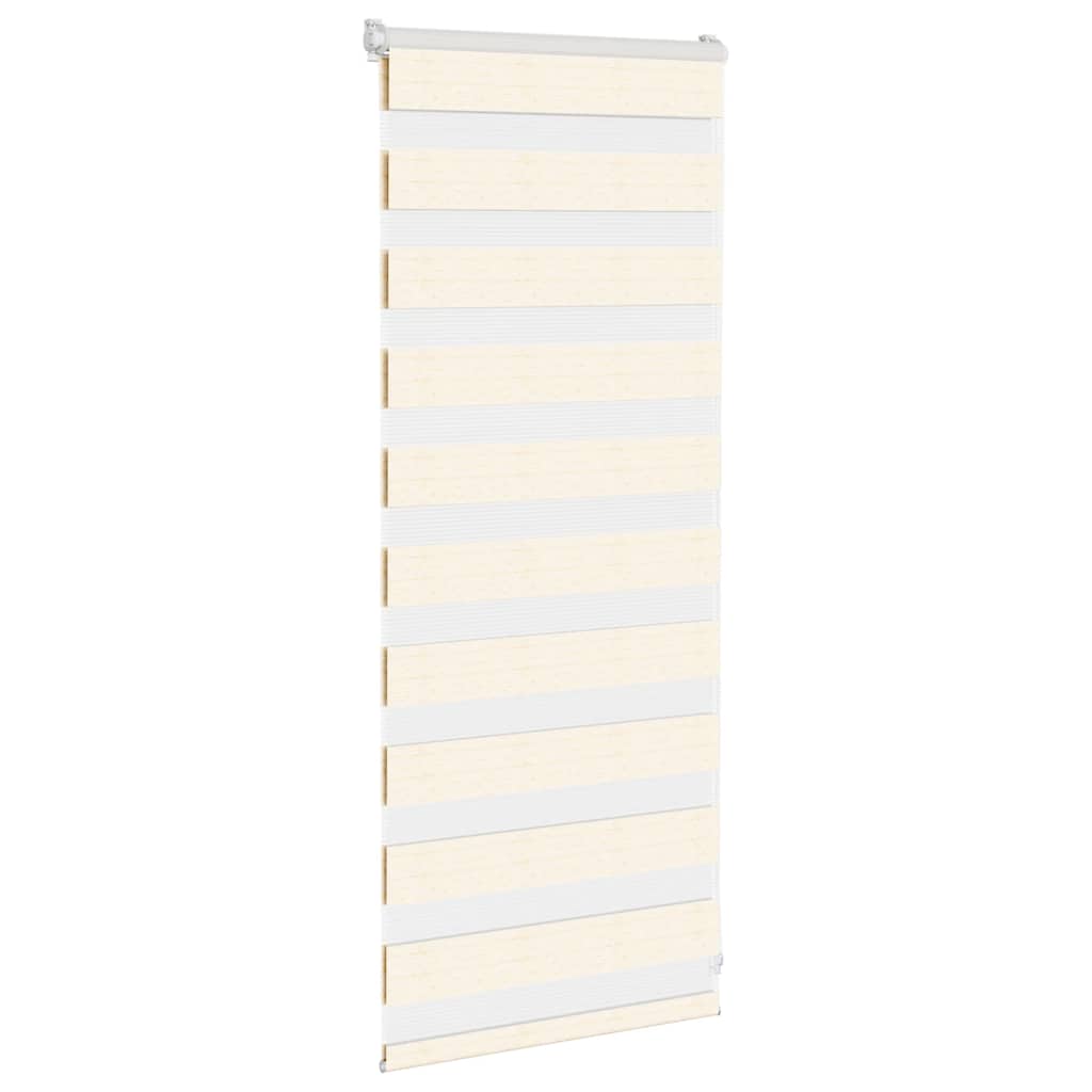 Doppelrollo Marmorbeige 55x100 cm Stoffbreite 50,9 cm Polyester