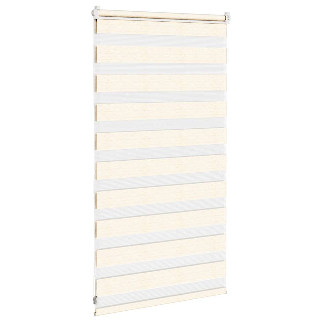Doppelrollo Marmorbeige 85x100 cm Stoffbreite 80,9 cm Polyester