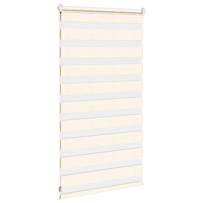 Doppelrollo Marmorbeige 85x100 cm Stoffbreite 80,9 cm Polyester