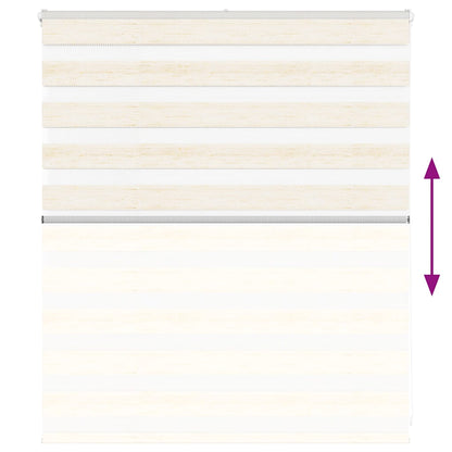 Doppelrollo Marmorbeige 125x100cm Stoffbreite 120,9 cm Polyester
