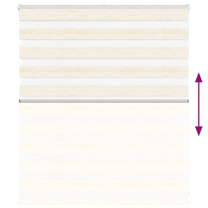 Doppelrollo Marmorbeige 135x100cm Stoffbreite 130,9 cm Polyester