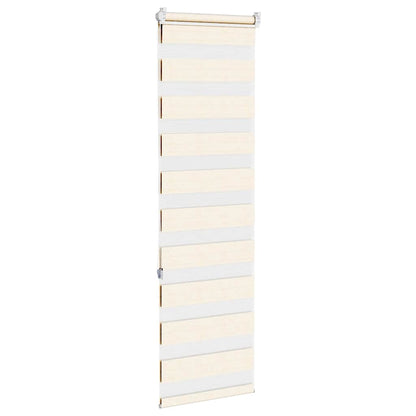 Doppelrollo Marmorbeige 40x150 cm Stoffbreite 35,9 cm Polyester
