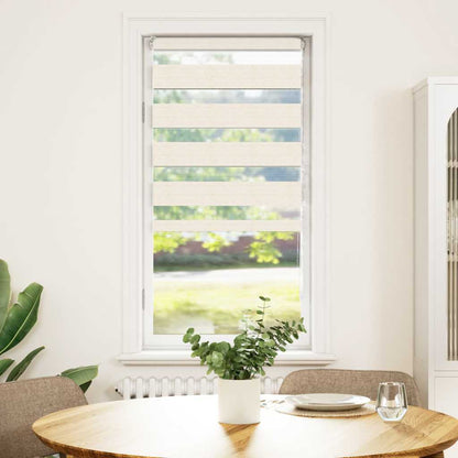 Doppelrollo Marmorbeige 55x150 cm Stoffbreite 50,9 cm Polyester