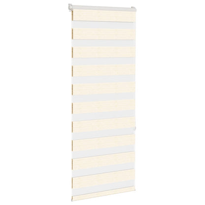 Doppelrollo Marmorbeige 55x150 cm Stoffbreite 50,9 cm Polyester