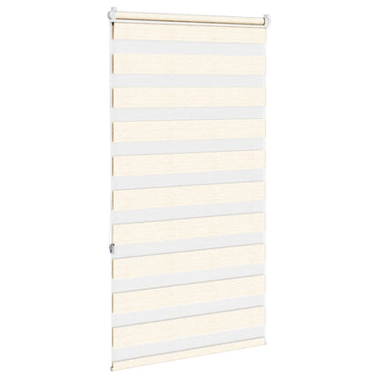 Doppelrollo Marmorbeige 85x150 cm Stoffbreite 80,9 cm Polyester