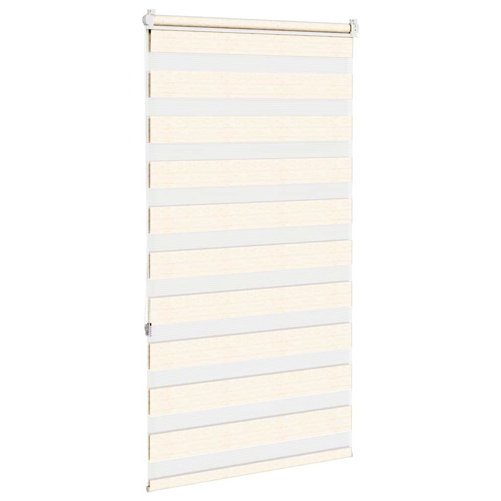 Doppelrollo Marmorbeige 90x150 cm Stoffbreite 85,9 cm Polyester