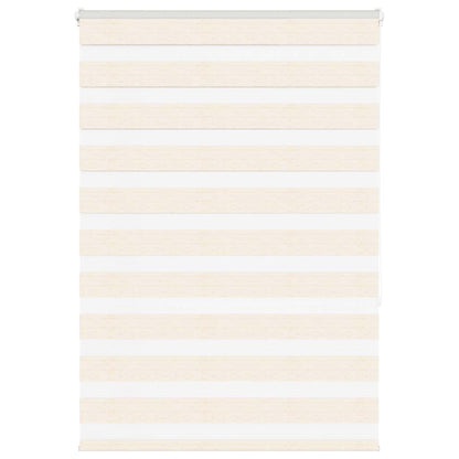 Doppelrollo Marmorbeige 95x150 cm Stoffbreite 90,9 cm Polyester