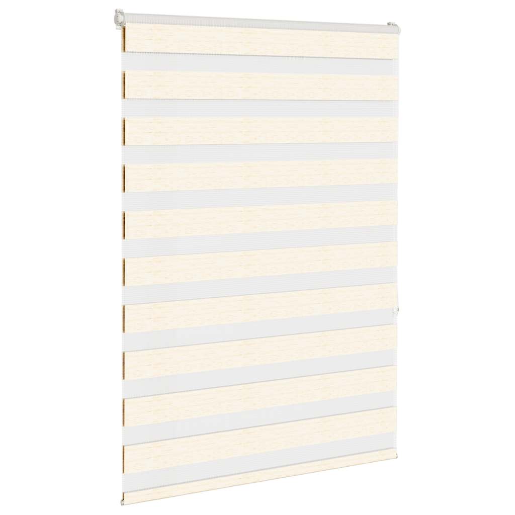 Doppelrollo Marmorbeige 95x150 cm Stoffbreite 90,9 cm Polyester