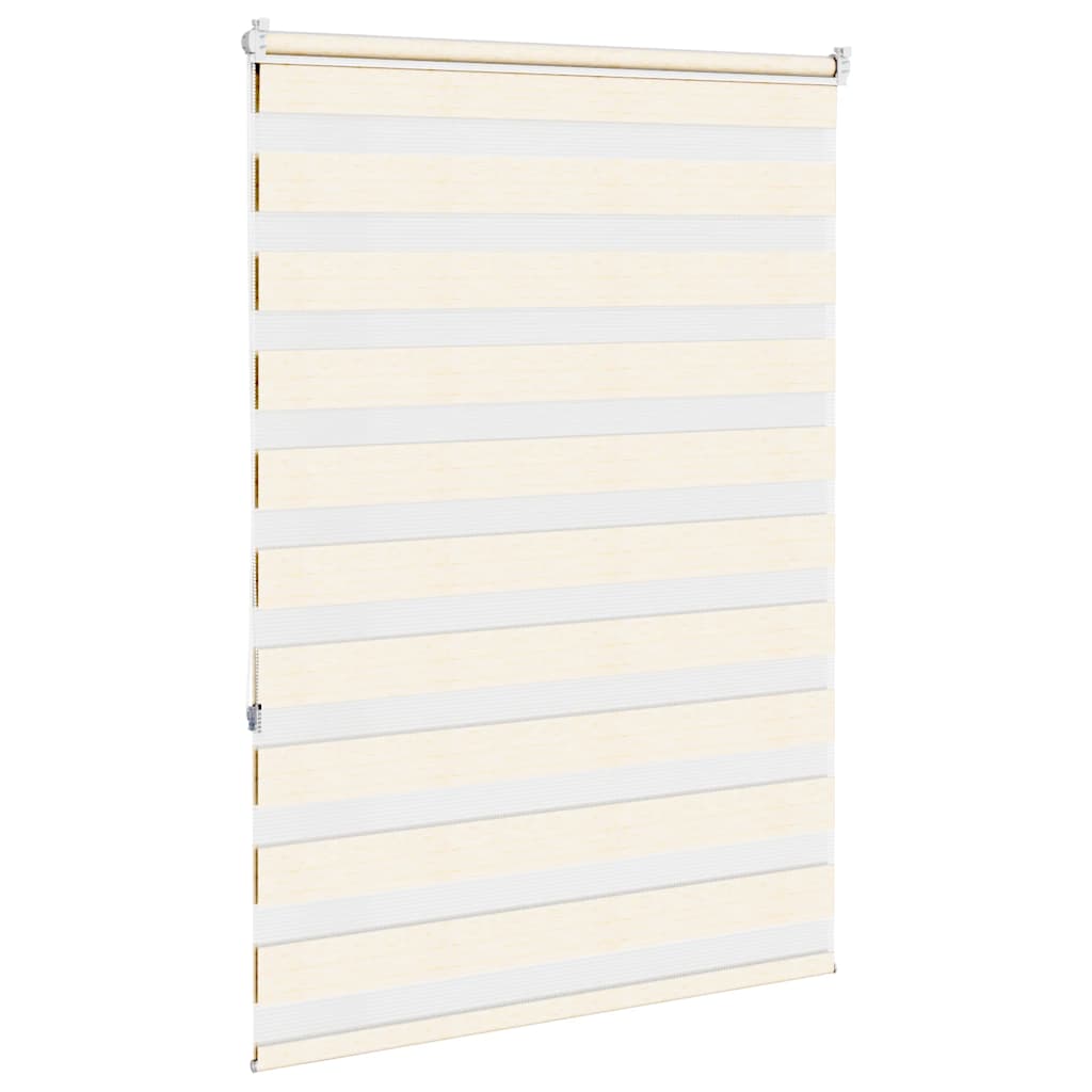 Doppelrollo Marmorbeige 95x150 cm Stoffbreite 90,9 cm Polyester