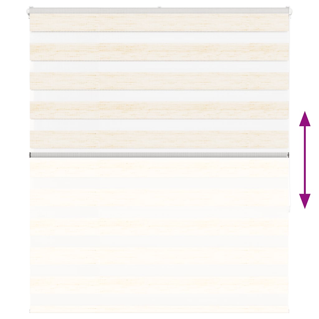Doppelrollo Marmorbeige 130x150cm Stoffbreite 125,9 cm Polyester
