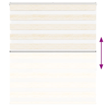 Doppelrollo Marmorbeige 130x150cm Stoffbreite 125,9 cm Polyester