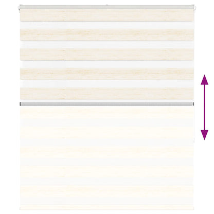 Doppelrollo Marmorbeige 135x150cm Stoffbreite 130,9 cm Polyester