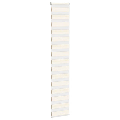 Doppelrollo Marmorbeige 50x200 cm Stoffbreite 45,9 cm Polyester