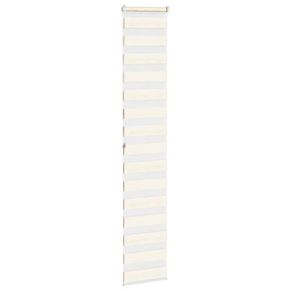 Doppelrollo Marmorbeige 50x200 cm Stoffbreite 45,9 cm Polyester