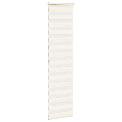 Doppelrollo Marmorbeige 55x200 cm Stoffbreite 50,9 cm Polyester