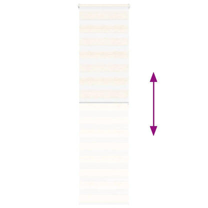 Doppelrollo Marmorbeige 55x200 cm Stoffbreite 50,9 cm Polyester