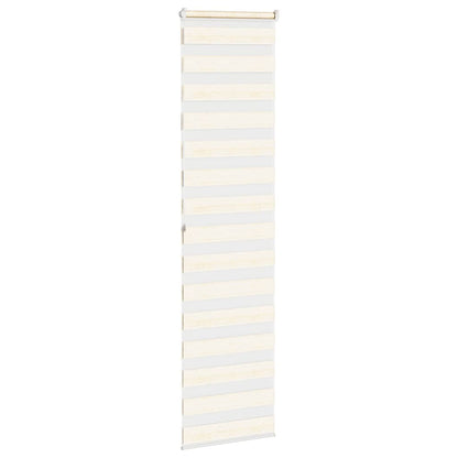 Doppelrollo Marmorbeige 65x200 cm Stoffbreite 60,9 cm Polyester