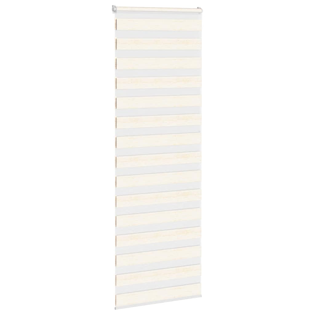 Doppelrollo Marmorbeige 70x200 cm Stoffbreite 65,9 cm Polyester