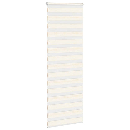 Doppelrollo Marmorbeige 70x200 cm Stoffbreite 65,9 cm Polyester