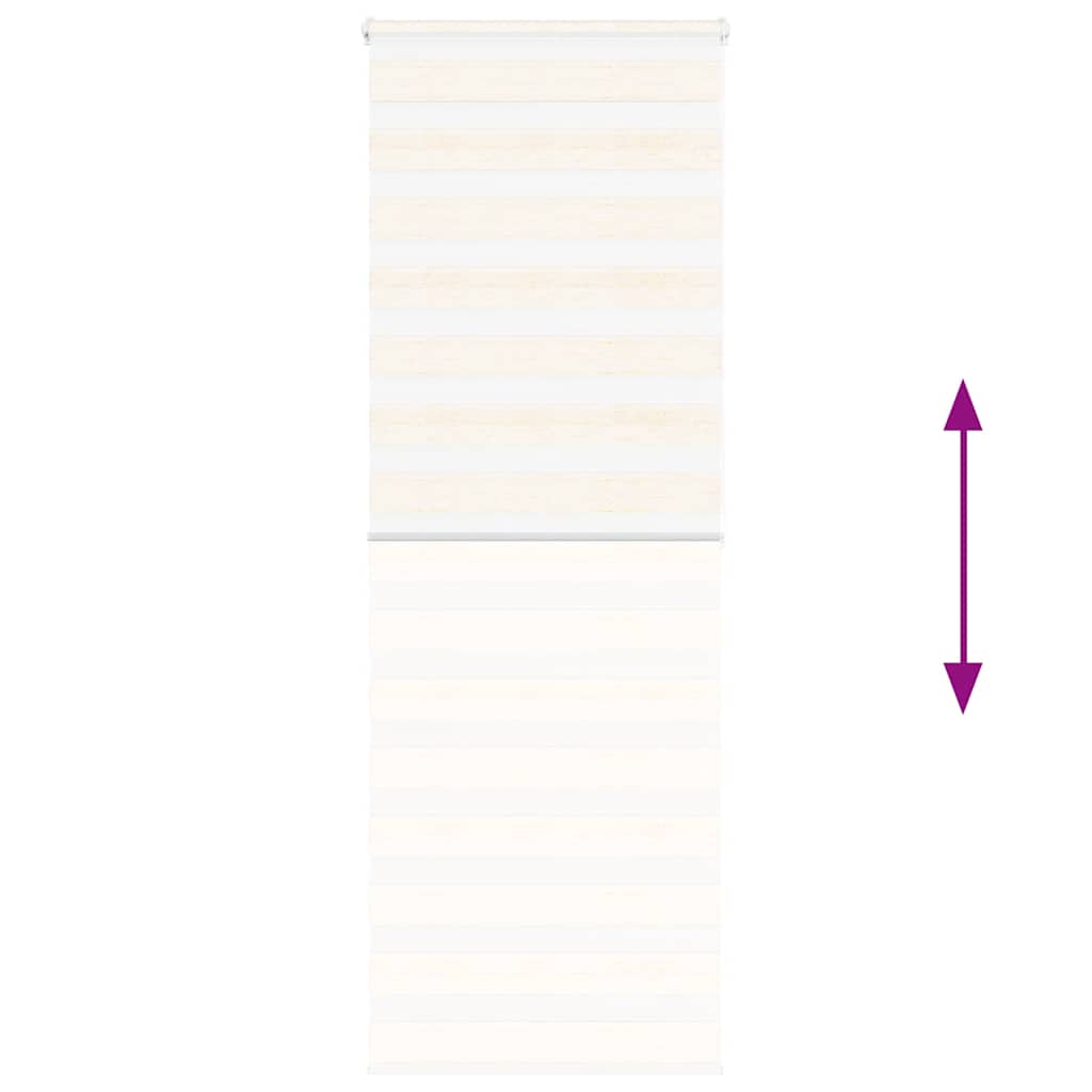 Doppelrollo Marmorbeige 70x200 cm Stoffbreite 65,9 cm Polyester