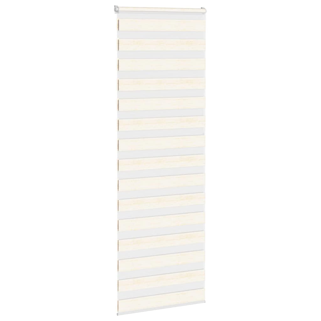 Doppelrollo Marmorbeige 75x200 cm Stoffbreite 70,9 cm Polyester