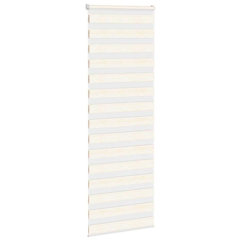 Doppelrollo Marmorbeige 80x200 cm Stoffbreite 75,9 cm Polyester