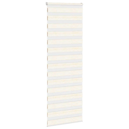 Doppelrollo Marmorbeige 80x200 cm Stoffbreite 75,9 cm Polyester