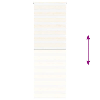 Doppelrollo Marmorbeige 80x200 cm Stoffbreite 75,9 cm Polyester