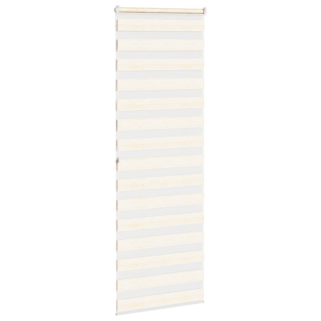 Doppelrollo Marmorbeige 85x200 cm Stoffbreite 80,9 cm Polyester